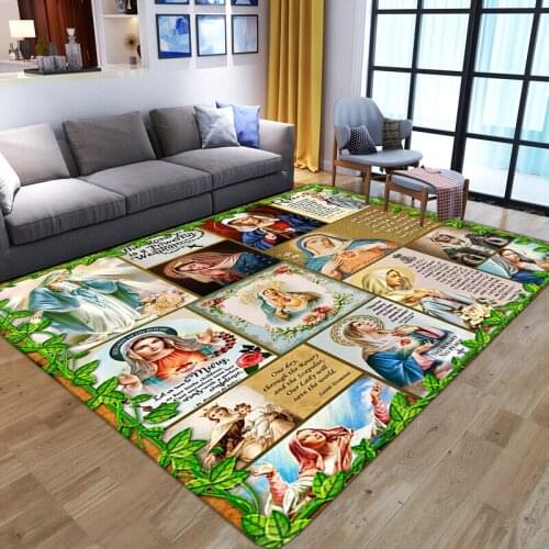 3D Geometric Carpets for Living Room Anti-slip Pattern Printed Indoor Area Rugs Home Bedroom Bedside Bay Window Sofa Floor Mat