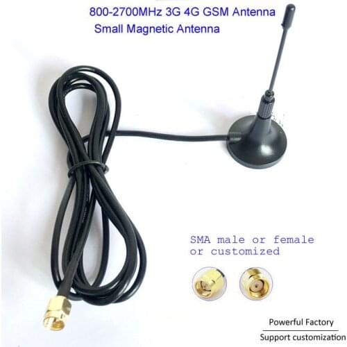 900/1800/1900/2100/2500/2700 Mhz Antenna GSM GPRS 3G High Gain 4dBi Magnetic Antenna 1pcs