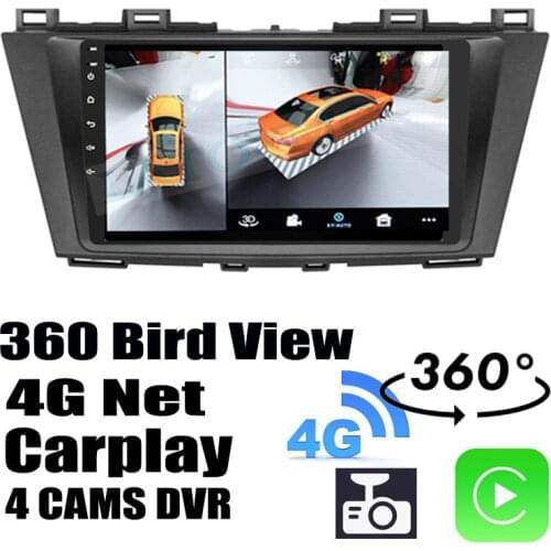Car Audio Navigation GPS Stereo Carplay DVR 360 Birdview Around 4G Android System For Mazda 5 M5 Mazda5 Lafesta CW 2010~2018