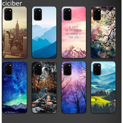 Landscape Phone Case for Samsung A50 A40 A70 A51 A71 A20 A20E S10 S20 S9 S8 S7 Edge Ultra Puls Note 10 9 8 Plus Cases Matte Soft