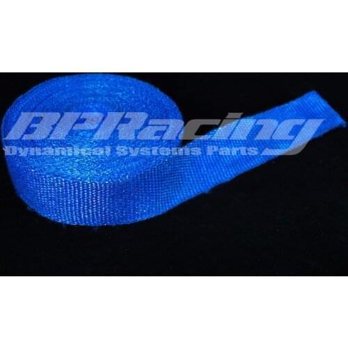 Length 393"inch / 10 meter Width 1"inch /2.5cm Header Turbo Manifold Heat Wrap Front Pipe Turbo Insulating Tape Blu
