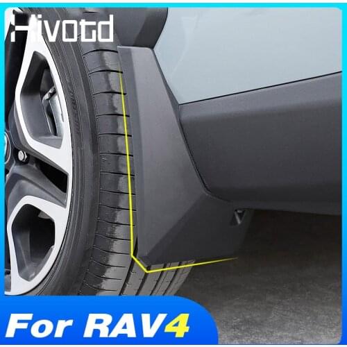 For Toyota Rav4 2020 2021 Accessories Mud Flaps Car Fender Flares Exterior Decoration Splash Guard Auto Body Corner Protective