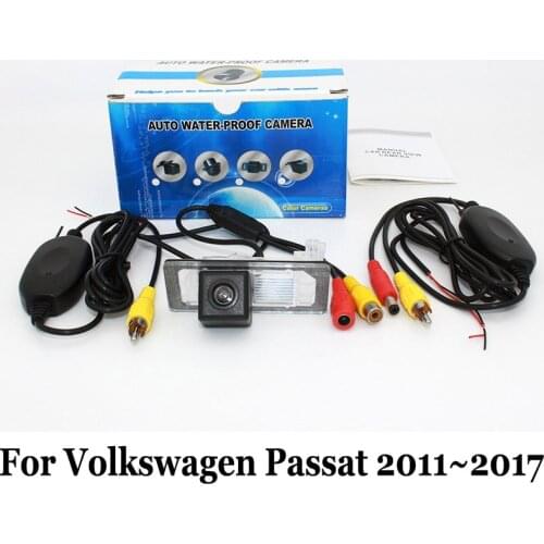 For Volkswagen Passat B7 B8 VW Passat GT 2011~2017 / RCA Wire Or Wireless / HD Wide Lens Angle CCD Night Vision Rear View Camera