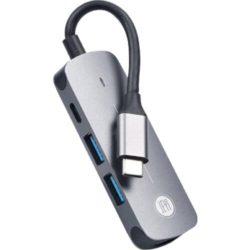 JEYI USB C Type C Docking Multi Ports HDMI-compatible SD TF 3.5mm Audio Laptop Docking Station HUB 4K@30Hz Adapter for MacBook