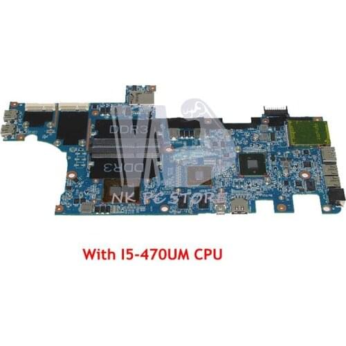 NOKOTION For Dell Inspiron M301Z N301Z Laptop Motherboard CN-072WD6 072WD6 HM57 I5-470UM CPU DDR3 HD5430 graphics