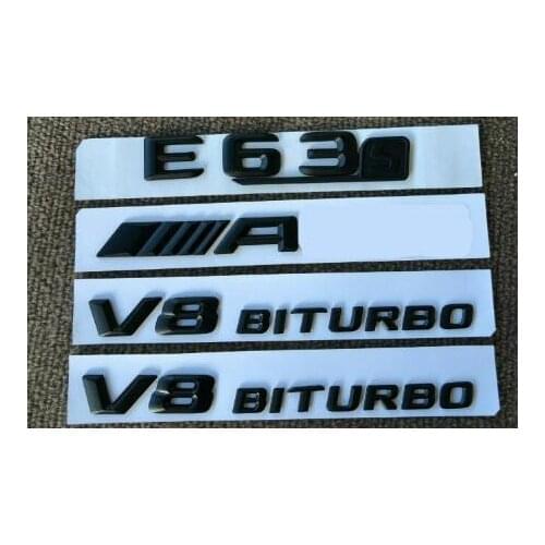 Matte Black E63s for AMG V8 BITURBO Sticker Decal Emblem for W213 E63s