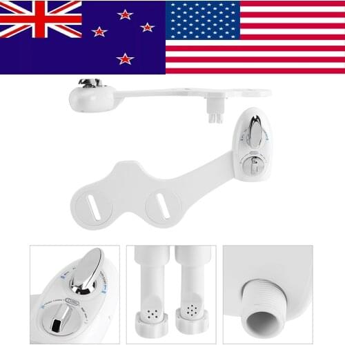 Non Electric Bidet Ultra Thin Dual Nozzle Toilet Bidet Sprayer Cold Water Spray Personal Hygiene Muslim Shower Ass Clean