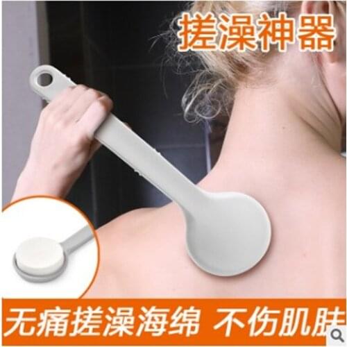 New massage bath brush, bath brush, multifunctional long-handled back rubbing bath, and face wash artifact