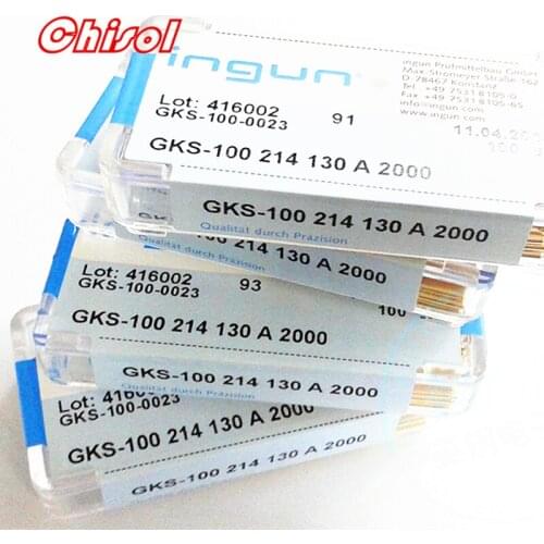 Original INGUN 100pcs/set 100MIL Test Needle GKS100214130A2000 GKS100214130A3000 Spring Probe Small Four-Claw Test Pins