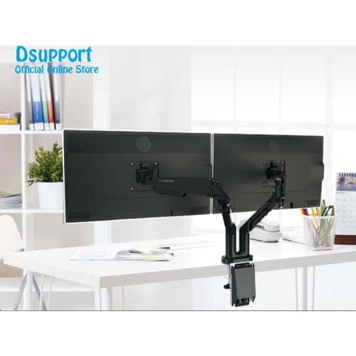 Loctek A8D quick installation Desktop Stand 17"-32" Dual Monitor Holder Full Motion LED LCD Computer Mount Arm
