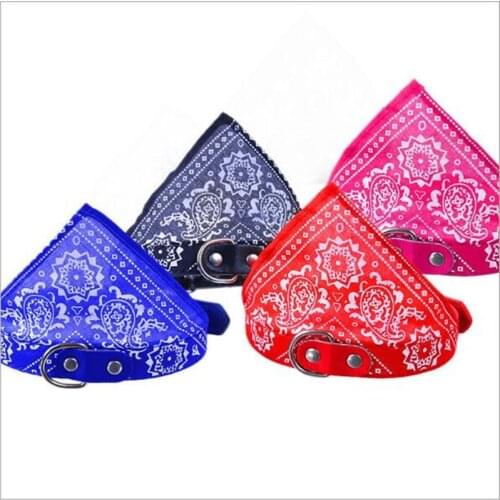 Adjustable pet collar dog collar scarf Puppy Cat Scarf Collar for small Dogs Pet Cat Tie Collar Pet Accessories