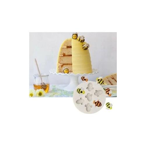 7-cavity Bumble Bee Silicone Mold For Chocolate Cake Dessert Mold Diy Soap Mould Making Homemade Cake Mould Crafts
