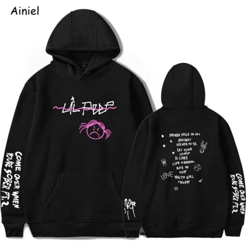 Men Boys Hoodie Sweatshirt Lil Peep Cosplay Tops Hooded Autumn Hoodies Lil.peep Loose K-pop Harajuku Pullover Halloween Costumes
