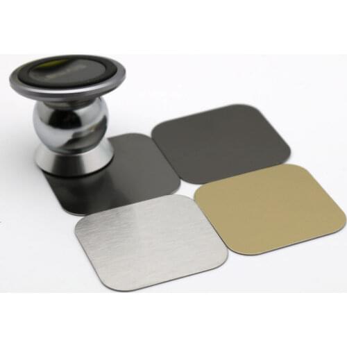 2pcs Universal 40x40mm matte Brushed Metal Plate disk iron sheet for iphone oppo Magnet Magnetic Car mobile Phone Stand holder