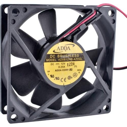 COOLING REVOLUTION AD0812HB-A70GL 8cm 8025 80mm fan 80x80x25mm 12V 0.25A Double ball bearing large air volume cooling fan