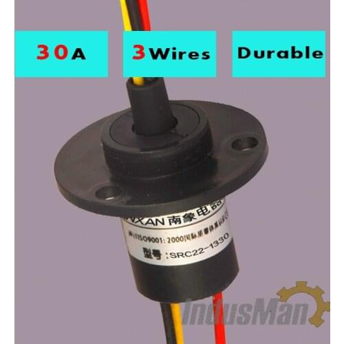 Wind turbine slip ring 30A x 3rings capsule slip ring connector