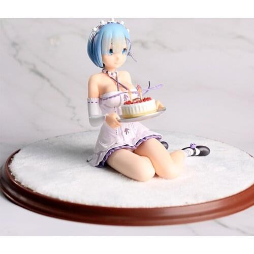 13CM Anime cake Re:Life in a different world from zero Brianna Knickerbocker Rem doll Model Gift