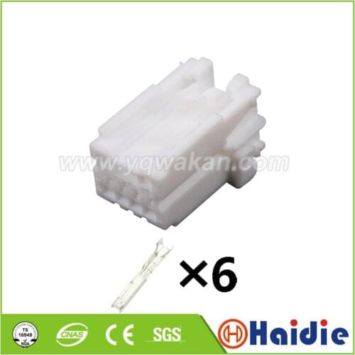 2sets 6pin auto wire harness housing plug wiring unsealed connector 7283-5982