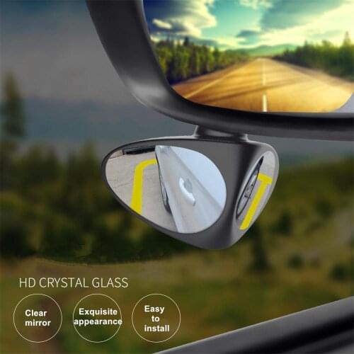 Dual Vision Car Blind Spot Mirror Wide Angle Car Rearview Mirror 360 Degree Rotatable Rear View Convex Mirror 2 in 1 Car Mirror