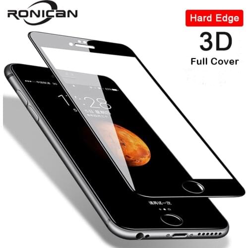 3D Full Coverage Cover Tempered Glass For iPhone 7 8 Plus Screen Protector Protective Film on iPhone XS XR XS Max 6 6s 5 5S Case
