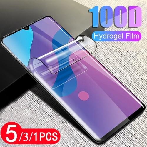 5/3/1Pcs soft protective for huawei honor X10 Max 9 9X lite pro play 9A 9S 9C 9N phone screen protector hydrogel film Not Glass