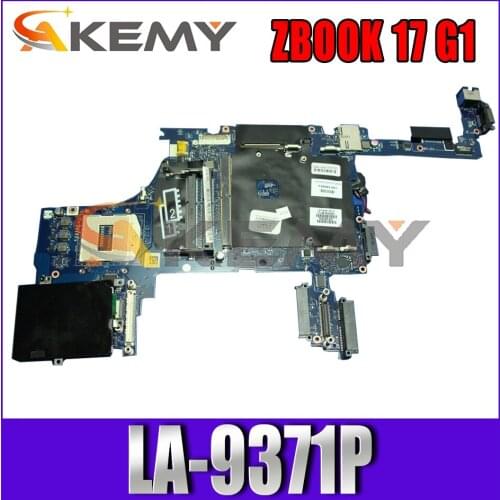 735592-601 For HP ZBOOK 17 G1 LA-9371P 735592-001 SR17C DDR3 Notebook motherboard Mainboard full test 100% work