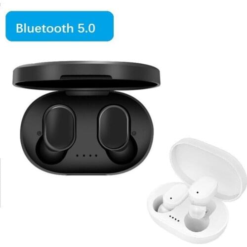 A6S 5.0 Wireless Bluetooth Headset Android TWS Earbuds Mini Sport Stereo Hifi Bass Noise Cancelling Mic for IOS Android