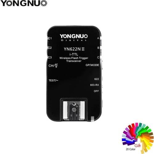 Yongnuo YN-622N II Single Transceiver Wireless i-TTL Flash Trigger For Nikon D810A D810 D800 D750 D610 D7500 D5600 D3400 D5