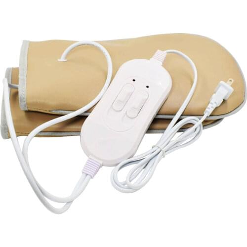 Far Infrared Therapy Electric Heated Spa Feet /hand Glove Mitt Warm Salon Vibration Massage Beauty Gloves 220V