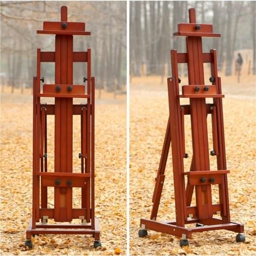 Wooden Easel Lienzo Multifunction Artist Oil Paint Sketching Easel Advertising Display Stand Caballete De Pintura Painting Tools