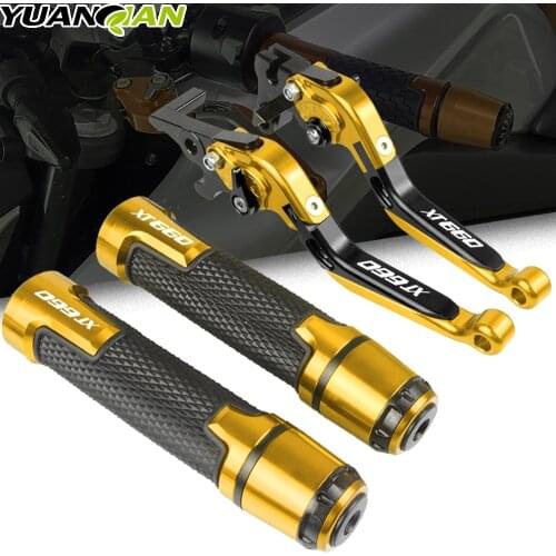 FOR YAMAHA XT660/X/R XT660X XT660R XT660 2004 2005 2006-2016 Motorcycle Adjustable Folding Brake Clutch Lever Handle Grips End