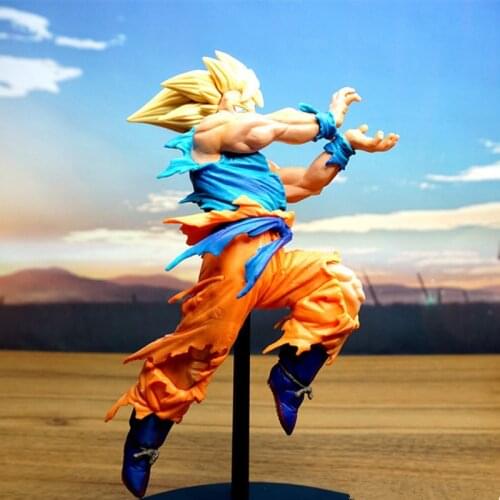 Dragon Ball Z Son Goku BWFC Kamehameha PVC Action Figures Toy Dragon Ball Super Goku Super Saiyan Figurine 170mm