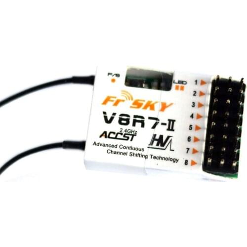 FrSky V8R7-II 2.4G 7-channel high-pressure receiver compatible with FrSky DFT DJT DHT DHT-U mode