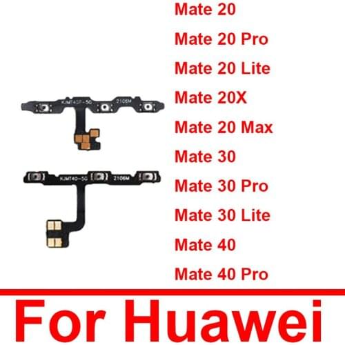 On / Off Power Volume Flex Cable For Huawei Mate 30/Mate 30 Lite/Mate 30 Pro Power & Volume Switch Button Flex Ribbon Parts