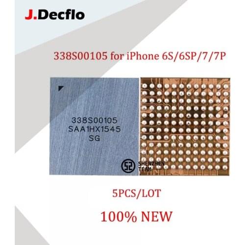 JDecflo 5PCS 338S00105 Big Main Audio IC CODEC U3101 CS42L71 For iPhone 6S 6SP 7 7P IC de Carga Circutos Replacement 100% NEW