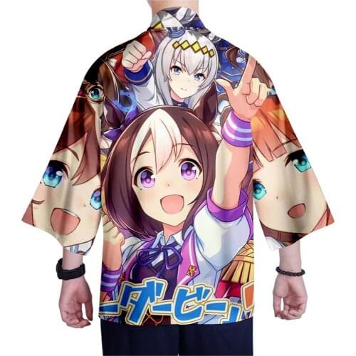 Women/Men Summer Casual Cool Streetwear Pretty Derby Kimetsu No Yaiba 3D Printing Japa Anime Kimono Haori Yukata Cosplay
