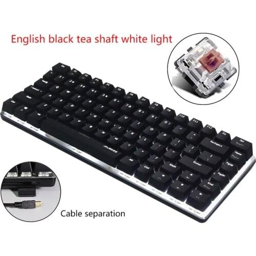 Ajazz AK33 82 Keys Mechanical Keyboard Russian/English Layout Gaming Keyboard 32CB