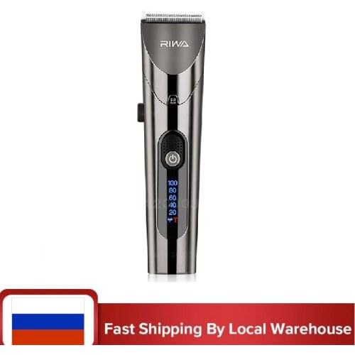 Riwa Barber Hair Clipper Professional LED Screen Washable Electric Trimmer Rechargeable Hair Machine Hair Trimmer For Men