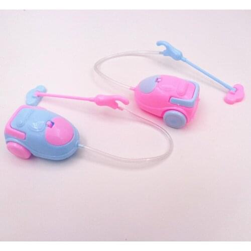 Mini Vacuum Cleaner Cute Dolls Furniture for Kids Pretend Play Children Cleaning Toys House Doll Accessories High Quality