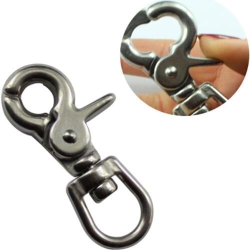 Marine 316 Grade Stainless Steel Portable Snap Hook Mini Boat Rigging Spring Clip