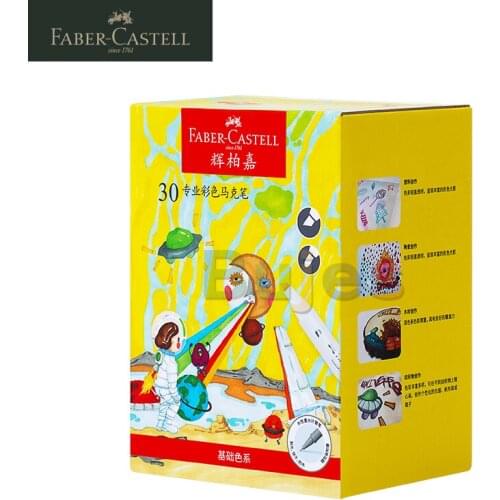 Faber-Castell 30/60/80 Color Professional Art Markers Set, Student Painting Oil-based Marker Pen,Multipurpose Art Markers