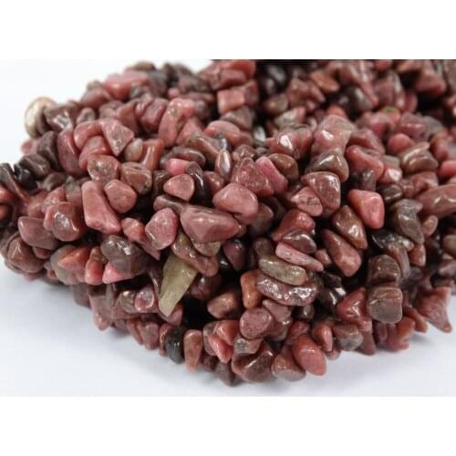 Natural Rhodochrosite Gems stone 5-8mm Freeformed Chip Beads 35'' for Jewelry Making Crafts 5 Strands/Pack