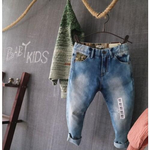 New Arrival Baby Boys Girls Skinny Jeans Kids Fashion Denim Jeans Children Spring Autumn Long Pants Casual Jeans