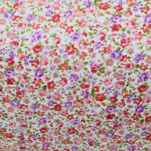 New arrive rose floral cotton fabric crafts material scrapbooking patchwork fabric dressmaking bedding sewing tissue 10