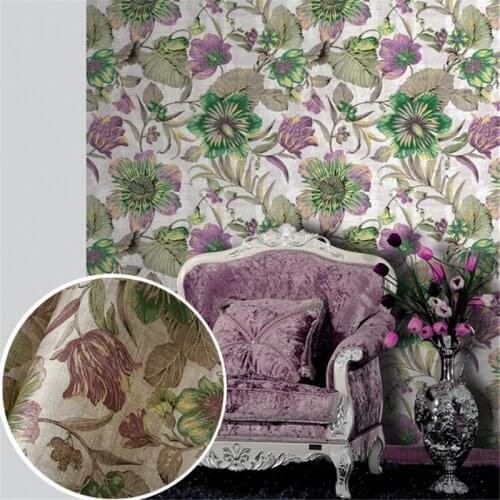 Beibehang papel de parede American rural countryside large flower Non-woven wallpaper bedroom living room entrance backdrop