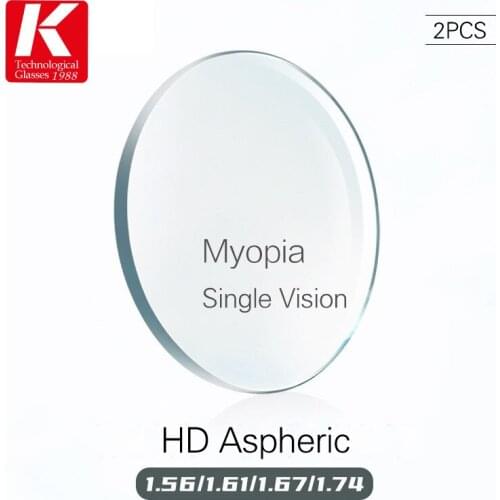 Eye Glasses Lens 1.56/1.61/1.67 Index Thinner, High Quality Myopia Super Tough Resin Aspheri Optical Prescription Eyeglasses