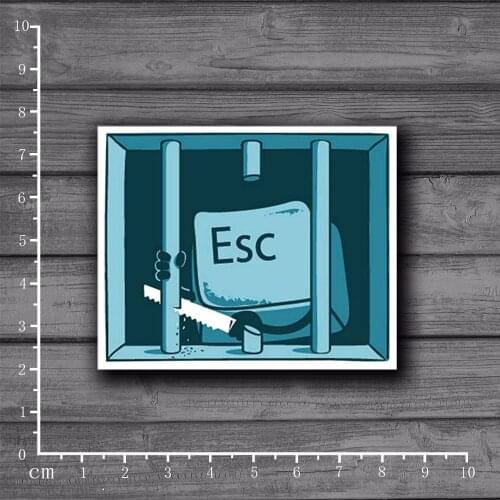 Jailbreak. Escape keyboard Stickers For Children Funny Cartoon Laptop Stickers Home Decor Wall Car Skateboard Kids Toys[Single]