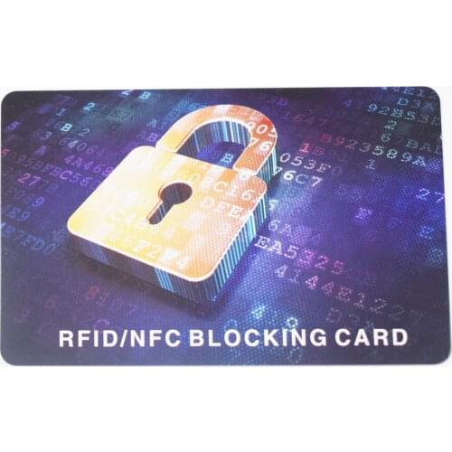 Portable Credit Card Protector RFID Blocking NFC Signals Shield Secure For Passport Case Purse