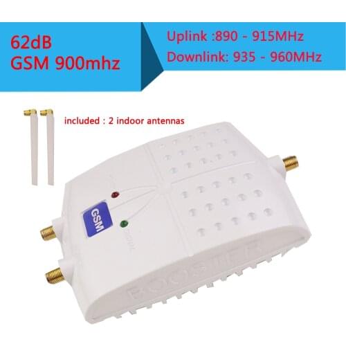ZQTMAX GSM Repeater 900MHz 2G Repeater Mini GSM900 Mobile Signal Booster Cell Phone Amplifier with indoor antenna