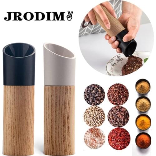 Manual Salt Pepper Grinder Kitchen Gadgets Spice Mill Grinder Seasoning Adjustable Coarseness Pepper Mill for BBQ Kitchen Tools